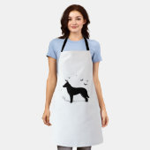 Canaan Dog - Halloween Moon Silhouette Classic T-S Schort (Gedragen)