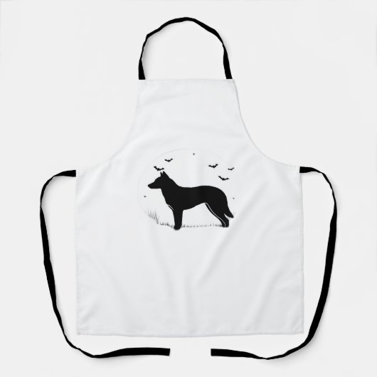 Canaan Dog - Halloween Moon Silhouette Classic T-S Schort (Voorkant)