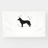 Canaan Dog - Halloween Moon Silhouette Classic T-S Spandoek (Horizontaal)