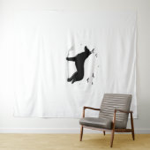 Canaan Dog - Halloween Moon Silhouette Classic T-S Wandkleed (In Situ (horizontaal))