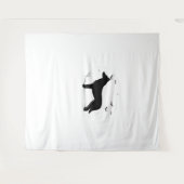 Canaan Dog - Halloween Moon Silhouette Classic T-S Wandkleed (Voorkant (horizontaal))