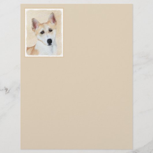 Canaan Dog Painting - Cute Original Dog Art (Voorkant)