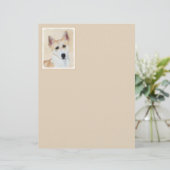 Canaan Dog Painting - Cute Original Dog Art (Staand voorkant)