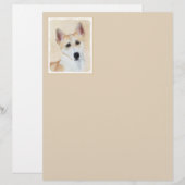 Canaan Dog Painting - Cute Original Dog Art (Voorkant / Achterkant)