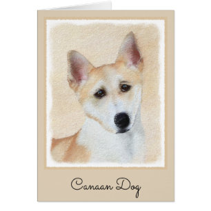 Canaan Dog Painting - Cute Original Dog Art