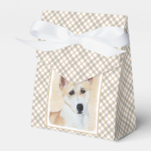 Canaan Dog Painting - Cute Original Dog Art Bedankdoosjes