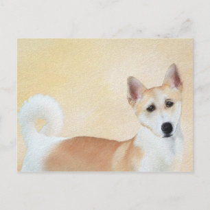 Canaan Dog Painting - Cute Original Dog Art Briefkaart