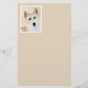 Canaan Dog Painting - Cute Original Dog Art Briefpapier