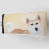 Canaan Dog Painting - Cute Original Dog Art Golfheadcover (Voorkant)