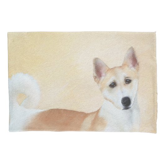 Canaan Dog Painting - Cute Original Dog Art Kussensloop (Voorkant)