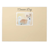 Canaan Dog Painting - Cute Original Dog Art Notitieblok (Voorkant)