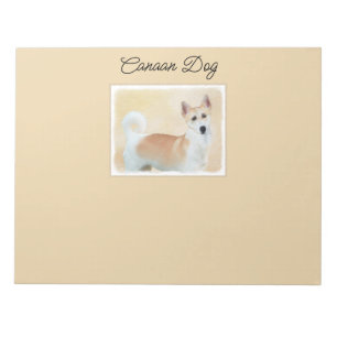 Canaan Dog Painting - Cute Original Dog Art Notitieblok