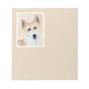 Canaan Dog Painting - Cute Original Dog Art Notitieblok