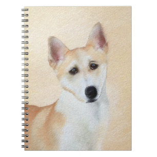 Canaan Dog Painting - Cute Original Dog Art Notitieboek