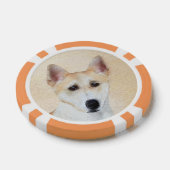 Canaan Dog Painting - Cute Original Dog Art Poker Chips (Enkel)
