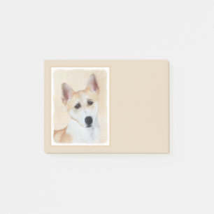 Canaan Dog Painting - Cute Original Dog Art Post-it® Notes