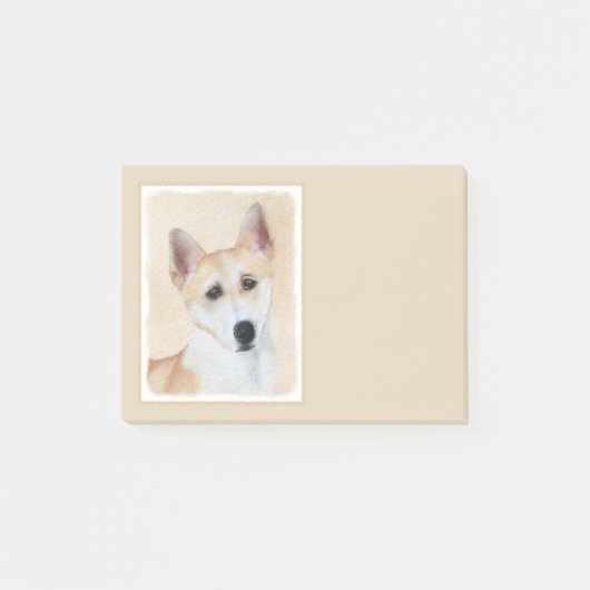 Canaan Dog Painting - Cute Original Dog Art Post-it® Notes (Voorkant)