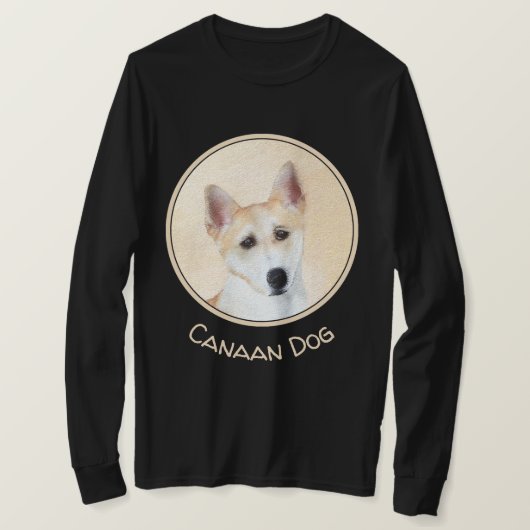 Canaan Dog Painting - Cute Original Dog Art T-shirt (Design voorkant)