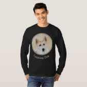 Canaan Dog Painting - Cute Original Dog Art T-shirt (Voorkant volledig)
