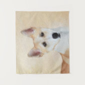 Canaan Dog Painting - Cute Original Dog Art Wandkleed (Voorkant)