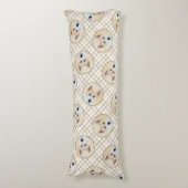 Canaan Dog Painting Schattigee originele dierenhon Lichaamskussen (Voorkant Verticaal)