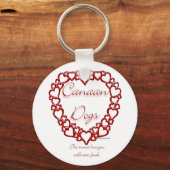 Canaan Dog Ware Liefde - Sleutelhanger (Voorkant)