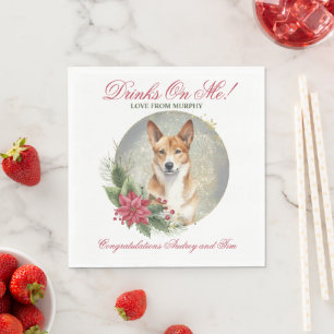 Canaan Hond bruiloft servetten met honden Foto