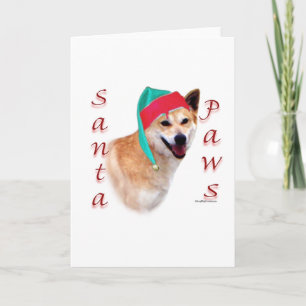 Canaan Hond Santa Paws Feestdagen Kaart