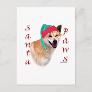 Canaan Hond Santa Paws Feestdagenkaart