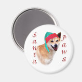 Canaan Hond Santa Paws Magneet (Voorkant / Achterkant)