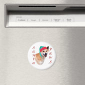 Canaan Hond Santa Paws Magneet (Insitu (Vaatwasser))