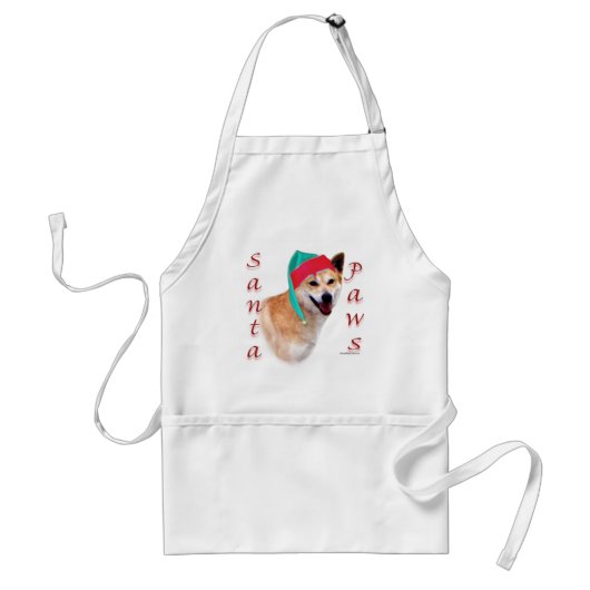 Canaan Hond Santa Paws Standaard Schort (Voorkant)