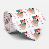 Canaan Hond Santa Paws Stropdas (Opgerold)