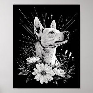 Canaan Hondenliefhebber Retro Style Tattoo Poster