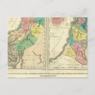 Canaan - Israel Atlas Map Briefkaart