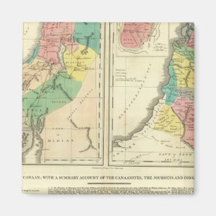 Canaan - Israel Atlas Map Magneet