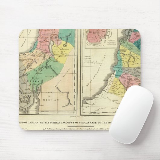 Canaan - Israel Atlas Map Muismat (Met muis)