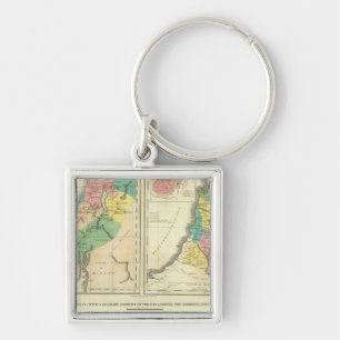 Canaan - Israel Atlas Map Sleutelhanger