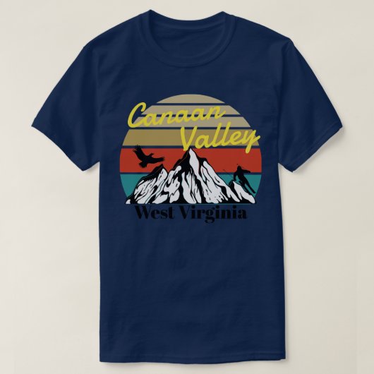 Canaan Valley ski West Virginia T-shirt (Design voorkant)