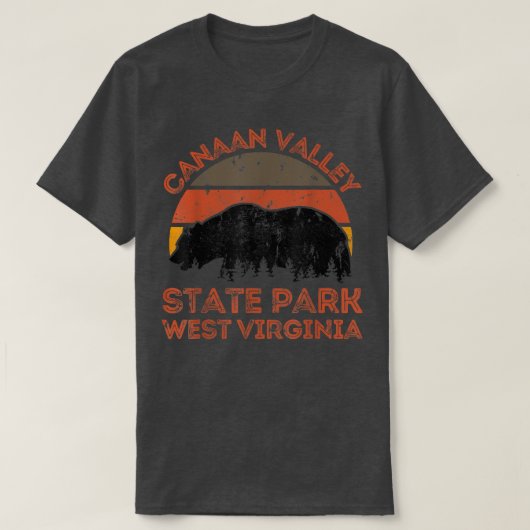 Canaan Valley State Park West Virginia Beer Natuur T-shirt (Design voorkant)