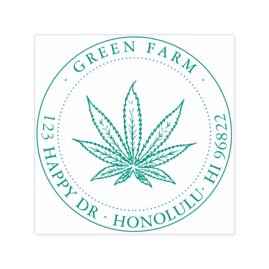 CANABIS Zie Kleurselecties Zelfinktende Stempel (Design)