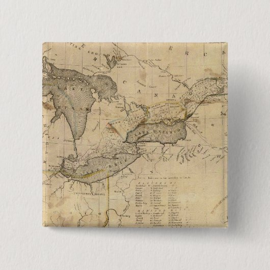 Canada 10 vierkante button 5,1 cm (Voorkant)