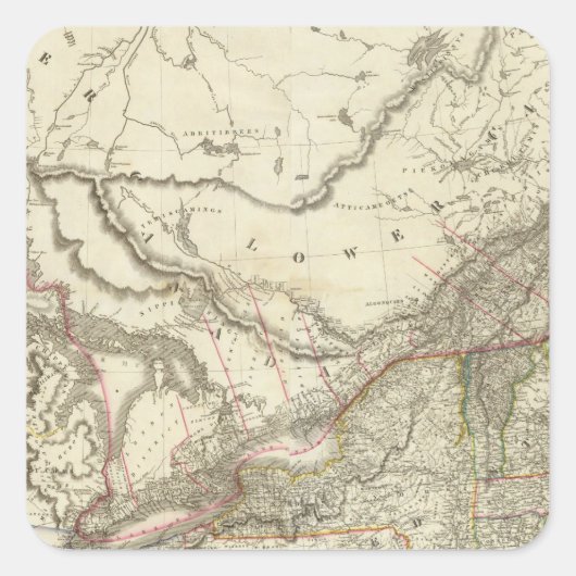 Canada 11 vierkante sticker (Voorkant)