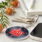 Canada 150 herdenkingsmakreel en vuurwerk sleutelhanger (Voorkant Rechts)