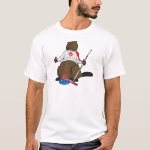 Canada 150 in 2017 Beaver Curling Main T-shirt