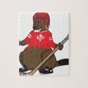 Canada 150 in 2017 Beaver Hockey Legpuzzel
