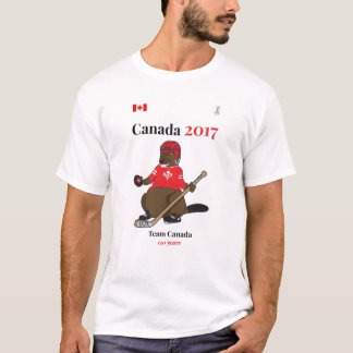 Canada 150 in 2017 Beaver Hockey Team Canada T-shirt