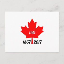 Canada 150 in 2017 esdoornblad briefkaart