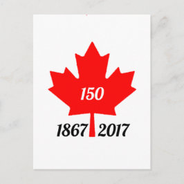 Canada 150 in 2017 esdoornblad briefkaart
