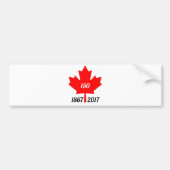 Canada 150 in 2017 esdoornblad bumpersticker (Voorkant)